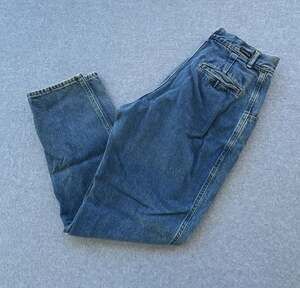 Vintage Calvin Klein Sport High-Waisted Pleated Mom Jeans Made in USA